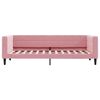 vidaXL Lit de jour avec gigogne sans matelas rose 80x200 cm
