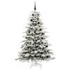 vidaXL Sapin de No&euml;l Artificiel &agrave; Branches Articul&eacute;es Blanc 210 cm
