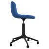 vidaXL Chaises pivotantes &agrave; manger lot de 4 bleu velours