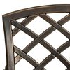 vidaXL Chaises de jardin lot de 4 Aluminium coulé Bronze