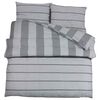 vidaXL Ensemble de housse de couette gris clair 225x220 cm coton