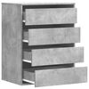 vidaXL Commode d'angle gris b&eacute;ton 60x41x76 cm bois d'ing&eacute;nierie