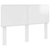 vidaXL T&ecirc;te de lit Blanc Brillant Bois d'ing&eacute;nierie