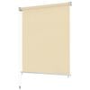 vidaXL Store roulant d'ext&eacute;rieur Cr&egrave;me 80x140 cm PEHD