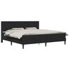 vidaXL Cadre de lit avec matelas Noir 180 x 200 cm Velours