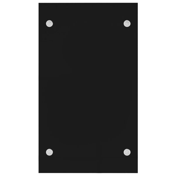 vidaXL Portant de bois de chauffage Noir 40x35x60 cm Verre
