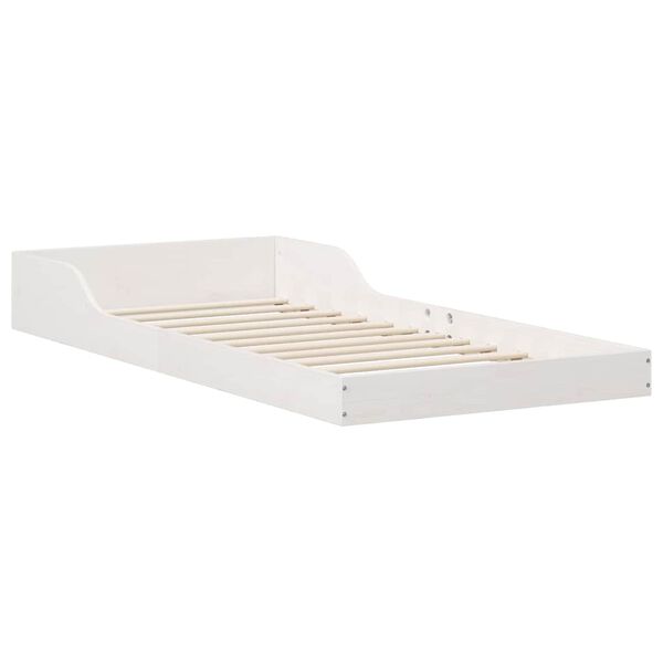 vidaXL Cadre de lit Blanc 90 x 200 cm Pin massif