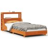 vidaXL Cadre de lit sans matelas cire marron 90x190 cm bois pin massif
