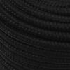vidaXL Corde de travail Noir 14 mm 250 m Polyester