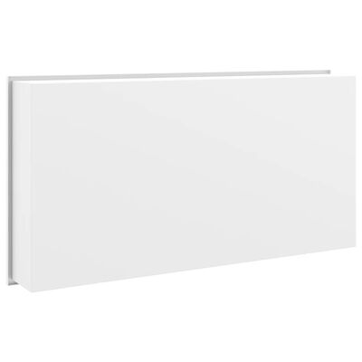 vidaXL Niche de douche blanc mat 62x32x9 cm acier inoxydable