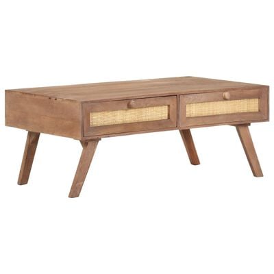 vidaXL Table basse 100x60x40 cm Bois de manguier massif