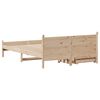 vidaXL Cadre de lit sans matelas 150x200 cm bois de pin massif