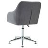 vidaXL Chaise pivotante &agrave; manger gris clair tissu