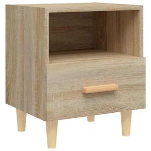 vidaXL Table de chevet Ch&ecirc;ne sonoma 40x35x47 cm
