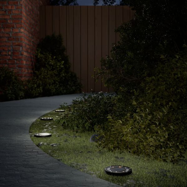 vidaXL Lampes solaires de sol et piquets de sol ext&eacute;rieur 4 pcs