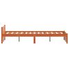 vidaXL Cadre de lit Brun cire 205.5 x 95.5 x 51 cm Pin massif