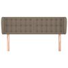 vidaXL T&ecirc;te de lit avec oreilles Taupe 147x23x78/88 cm Tissu