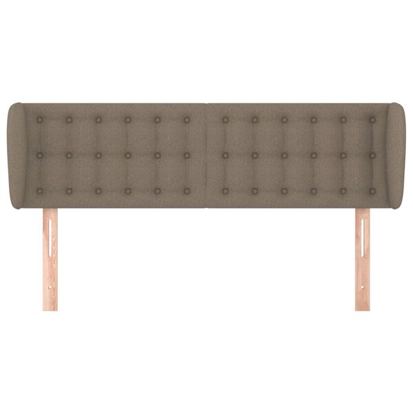 vidaXL T&ecirc;te de lit avec oreilles Taupe 147x23x78/88 cm Tissu