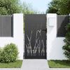 vidaXL Porte de Jardin Noir 85 x 175 cm Acier peint par poudre