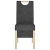 vidaXL Chaises &agrave; manger lot de 4 gris similicuir daim