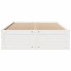 vidaXL Cadre de lit sans matelas avec tiroirs blanc 140x200cm bois pin