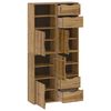vidaXL Armoires lat&eacute;rales 4 pcs ODDA 40x24x79 cm bois massif pin