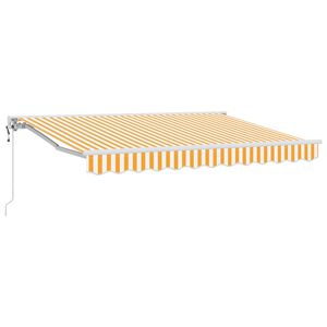 vidaXL Auvent r&eacute;tractable &eacute;lectrique Orange 3,5 x 2,5 m