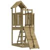vidaXL Maisonnette de jeu avec mur d'escalade bois de pin impr&eacute;gn&eacute;