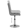 vidaXL Chaises pivotantes &agrave; manger lot de 2 Gris clair Tissu