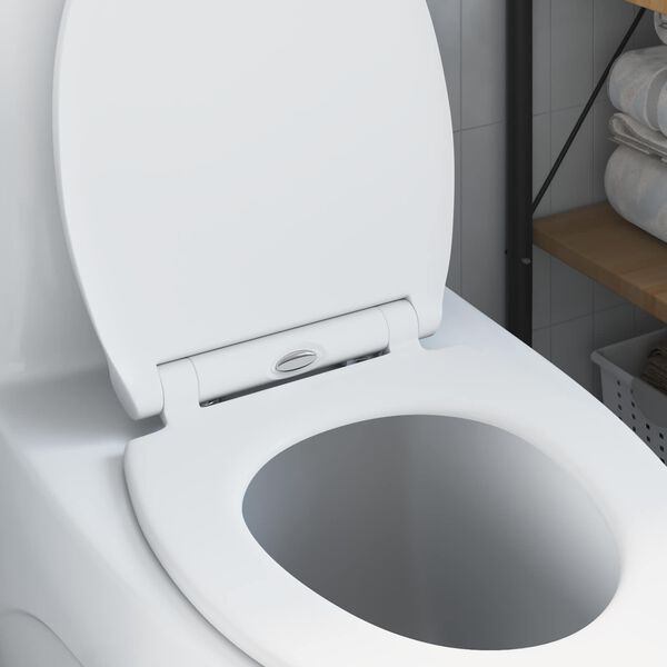 vidaXL Toilette &agrave; rel&acirc;chement rapide adapt&eacute;e pour le si&egrave;ge Blanc