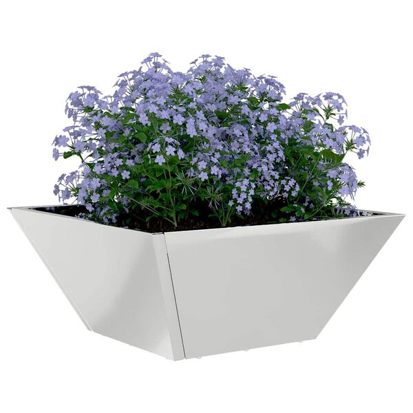 vidaXL Cache-pot de jardin 5 pcs Argent 35 x 35 x 15 cm