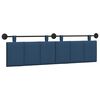 vidaXL T&ecirc;te de lit suspendue Bleu Tissu