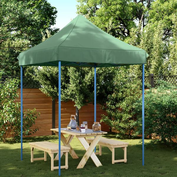 vidaXL Tente de réception pliable escamotable vert 200x200x306 cm