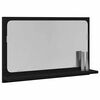 vidaXL &Eacute;tag&egrave;re Miroir Ch&ecirc;ne noir 60 x 10,5 x 37 cm Bois d'ing&eacute;nierie