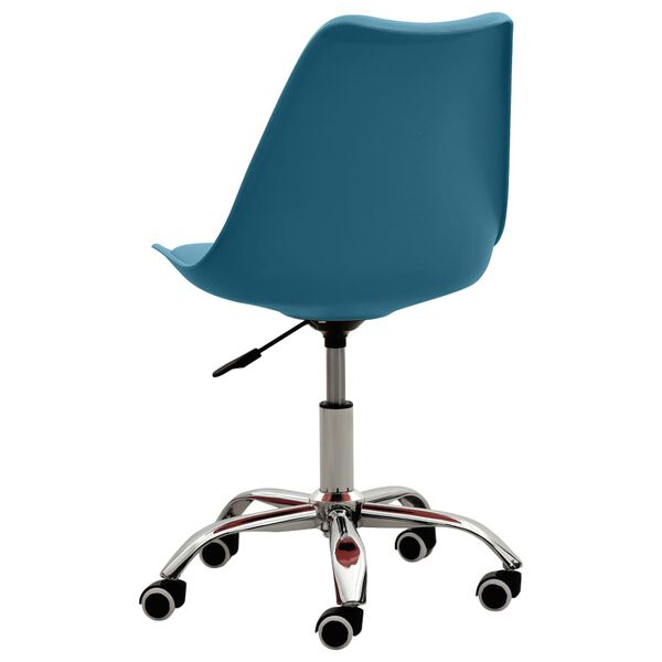 vidaXL Chaise de salle &agrave; manger Turquoise Similicuir