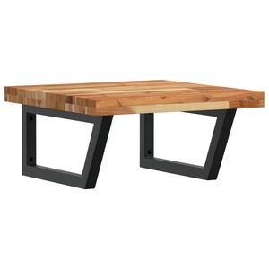 vidaXL &Eacute;tag&egrave;re de vasque murale acier et bois massif d'acacia