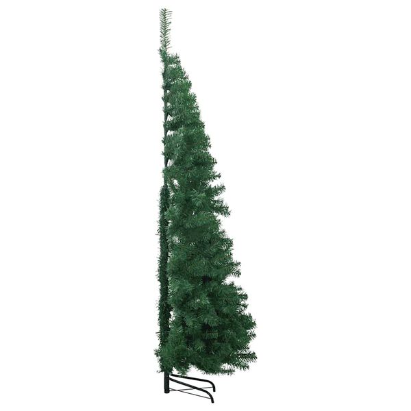 vidaXL Sapin de No&euml;l artificiel d'angle Vert 210 cm PVC