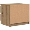 vidaXL Tables chevet 2pcs chêne artisanal 50x40x43.5cm bois ingénierie