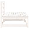 vidaXL Canap&eacute;s centraux de jardin 2 pcs blanc bois de pin massif