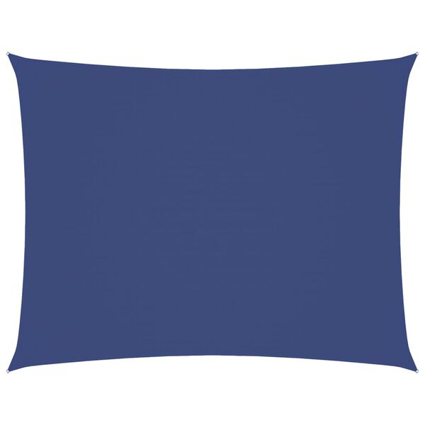vidaXL Voile de parasol tissu oxford rectangulaire 6x7 m bleu