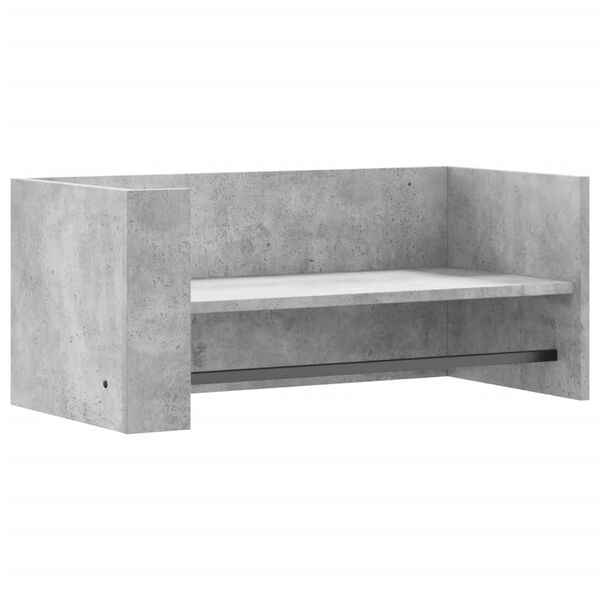 vidaXL Étagère murale gris béton 70,5x35x30,5 cm bois d'ingénierie