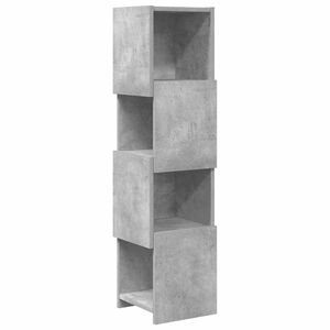 vidaXL Meuble d'angle Gris b&eacute;ton 25,5x25x102cm Bois d'ing&eacute;nierie