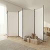 vidaXL Cloison de s&eacute;paration 5 panneaux Blanc 433x180 cm Tissu