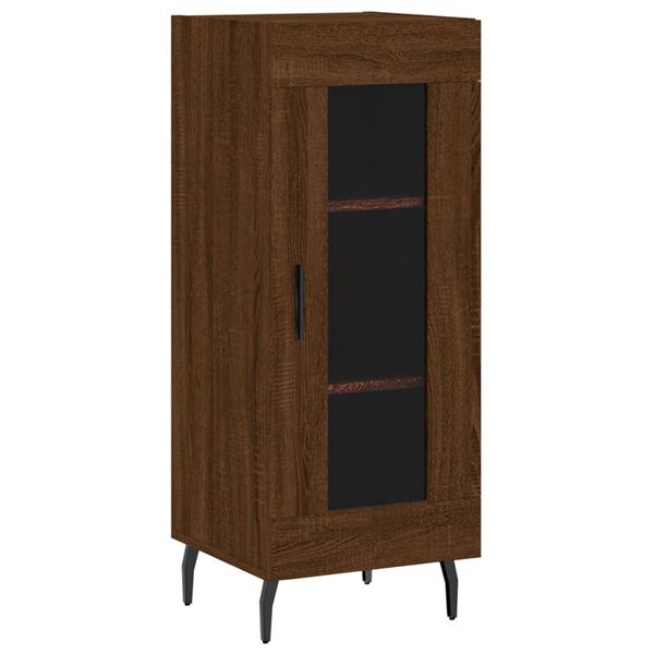 vidaXL Buffet Ch&ecirc;ne marron 34,5x34x90 cm Bois d'ing&eacute;nierie