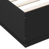 vidaXL Cadre de lit sans matelas noir 150x200 cm