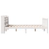 vidaXL Cadre de lit sans matelas blanc 120x200 cm bois de pin massif