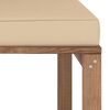 vidaXL Canap&eacute; de milieu palette de jardin avec coussins beige