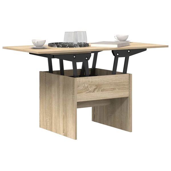 vidaXL Table basse Ch&ecirc;ne Sonoma 55 x 54,5 x 45 cm Bois d'ing&eacute;nierie