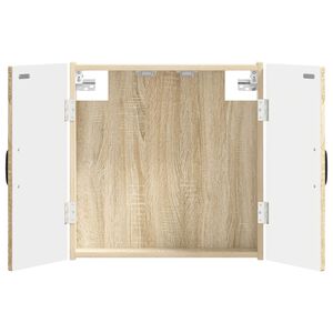 vidaXL Cabinet pour cible HOORN Ch&ecirc;ne Sonoma 52,5 x 10,5 x 53,5 cm
