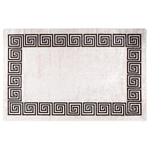 vidaXL Tapis lavable 80x150 cm Beige clair